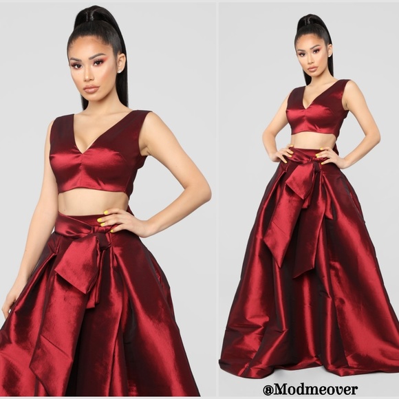 Mod Me Over Dresses & Skirts - ⭐HP⭐NWT Red Taffeta 2 PC Breathtaking Party Dress